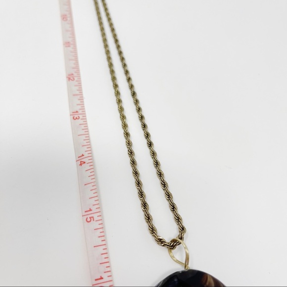 Gimmicks BKE Boho Geode Stone Tassel Statement Necklace - Picture 4 of 5